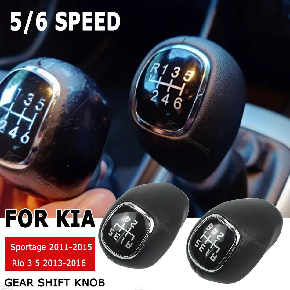 Δερμάτινη Κεφαλή Ταχυτήτων 5/6 για Kia Sportage 2011-2015