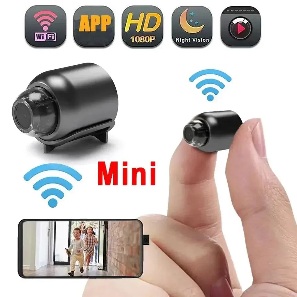 1080P Mini WiFi Camera with HD Night Vision - Ideal for Home Security &amp; Monitoring