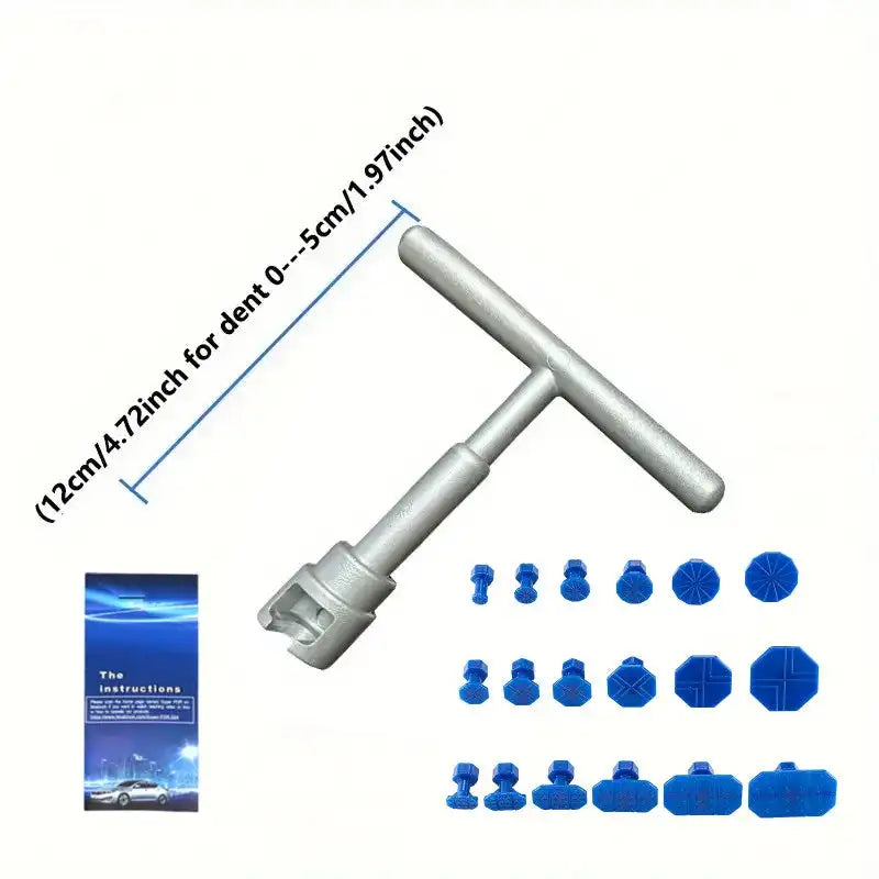 Car Dent Repair Puller Kit With 18 Piece Glue Tabs Pro T-18PCS
