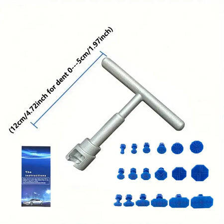 Car Dent Repair Puller Kit With 18 Piece Glue Tabs Pro T-18PCS