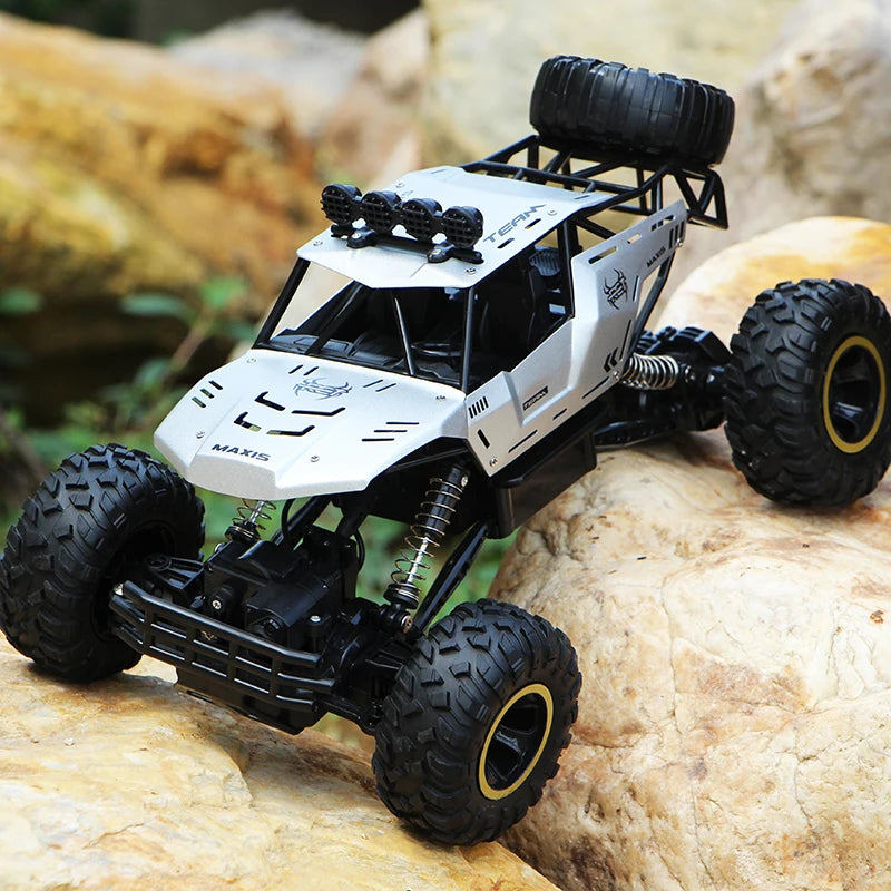 1:12 / 1:16 4WD RC Car with LED Lights - Remote Control Off-Road Trucks for Kids