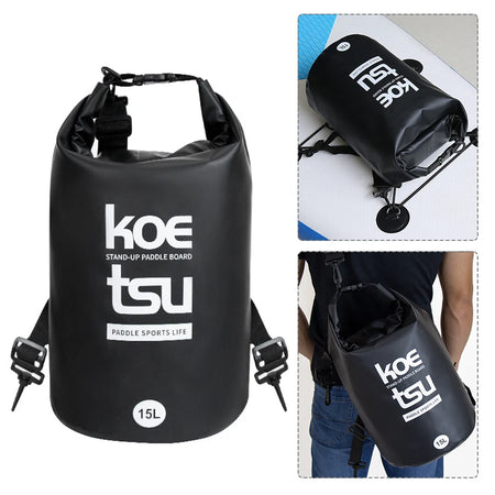 15/40L Paddle Board Bag Waterproof Paddle Board Deck Bags Large Capacity Inflatable Stand Up Paddleboard Bag for SUPs and Kayaks 15L / CN (Origin)