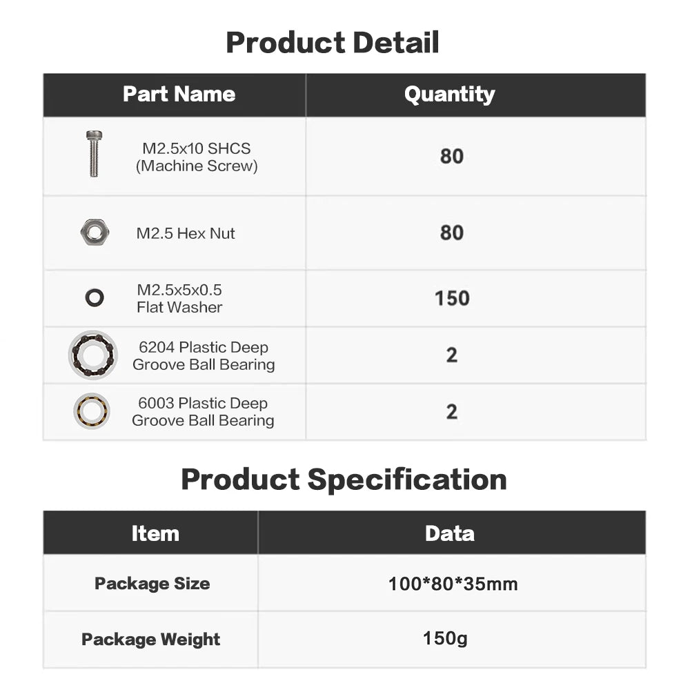 3DSWAY Jet Engine Model Components Kit for Bambu Lab 3D Printers