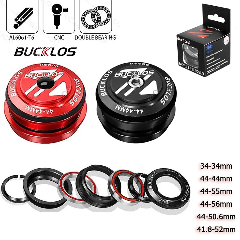 Bucklos Road Bike Headset Sealed Bearing för 34 44 50.6 52 55 56mm