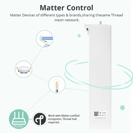 Zemismart Matter Over Thread Smart Curtain Motor Google Home App Samrtthings App Control Automatic Curtain System