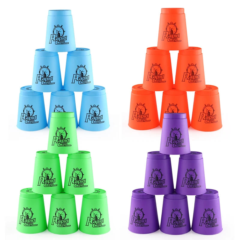 Four Colours Quick Stacks Cups &ndash; Fast Reaction Sports Training Game