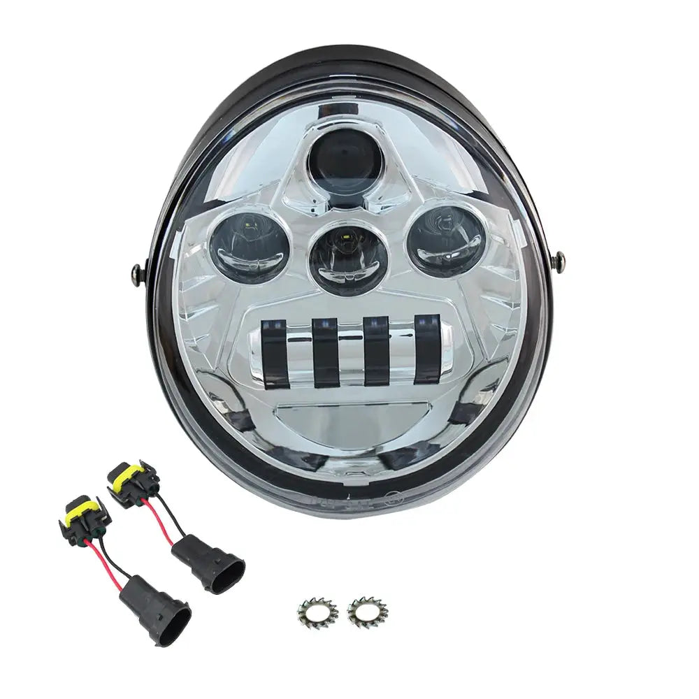 LED Front Headlight 60W HI/Low Beam Motorcycle Light for V Rod VRSCF VRSC VRSCR 2002-2017 by InterCyprus Trading Ltd