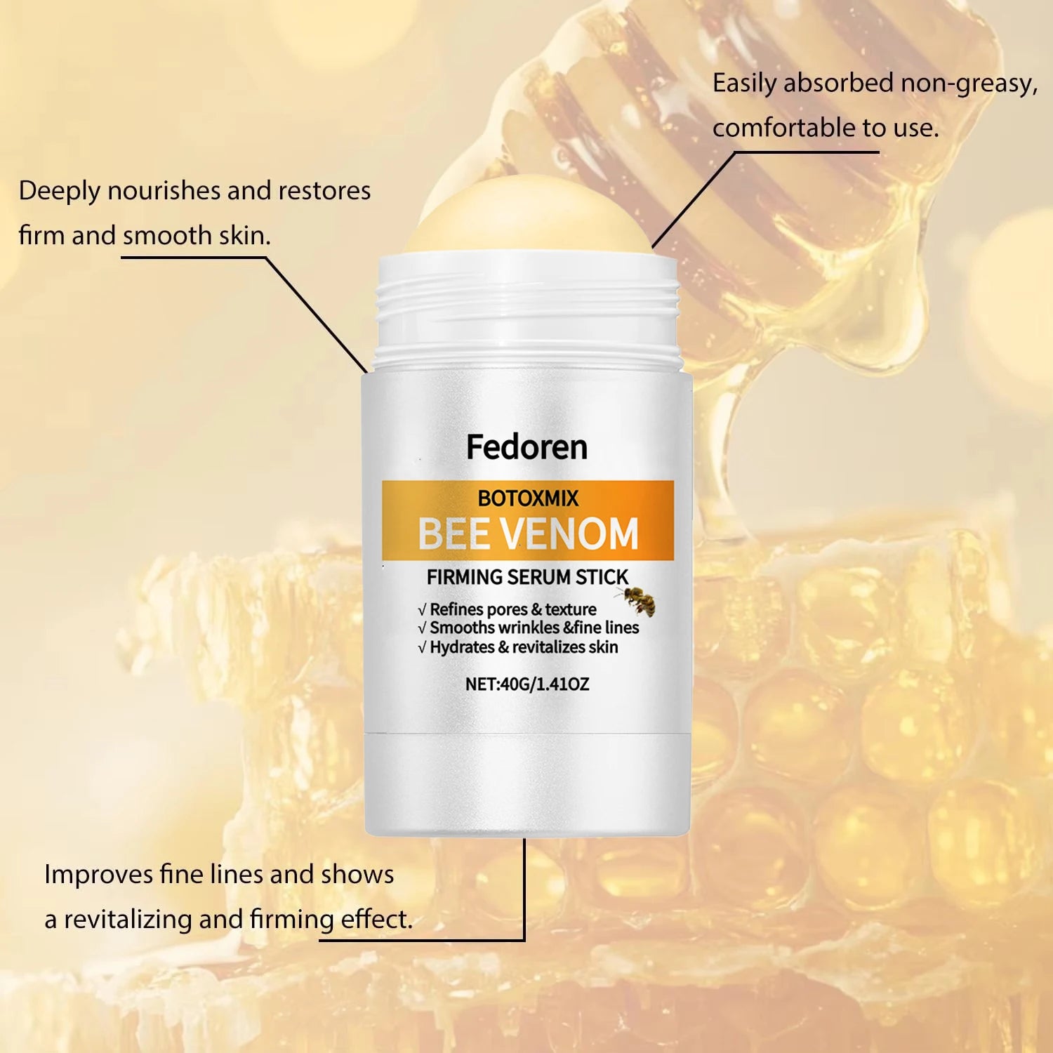 Bee Venom Firming Cream Stick &ndash; Powerful Anti-Aging Serum