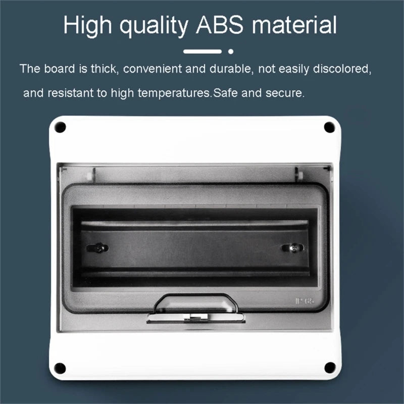 IP65 Waterproof Plastic Circuit Breaker Distribution Box with Clear Lid