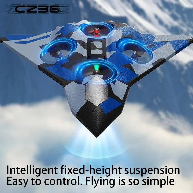 Glider Foam Plane 6Ch RC Jet - LED Lights For Night Flight