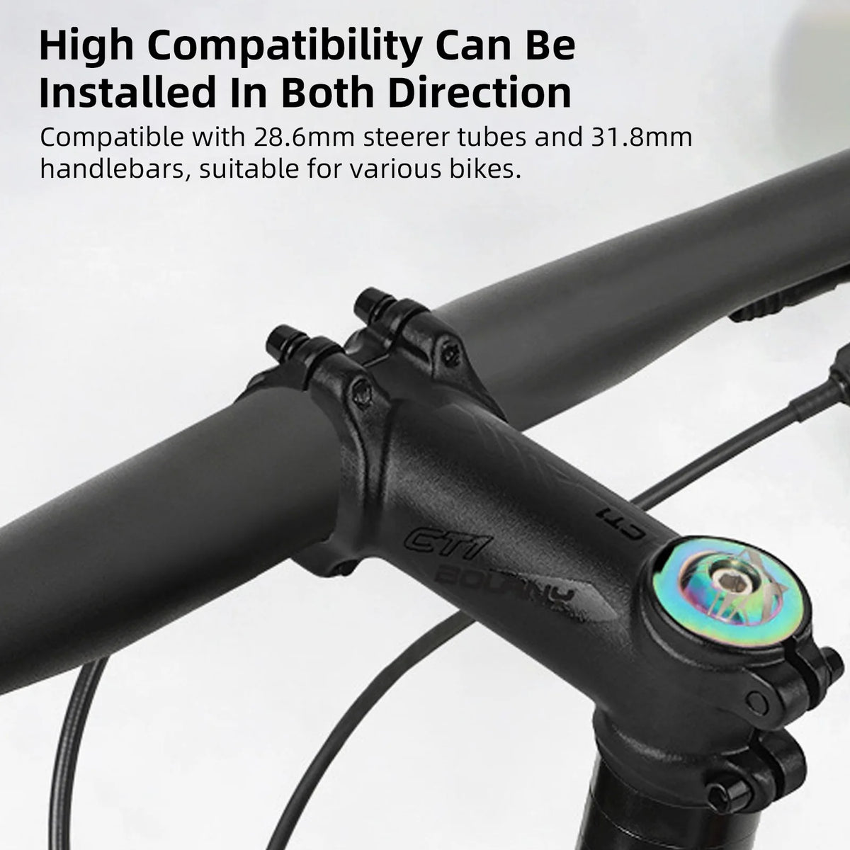 31.8mm Adjustable Bike Stem Aluminum - Seven Degree Tilt