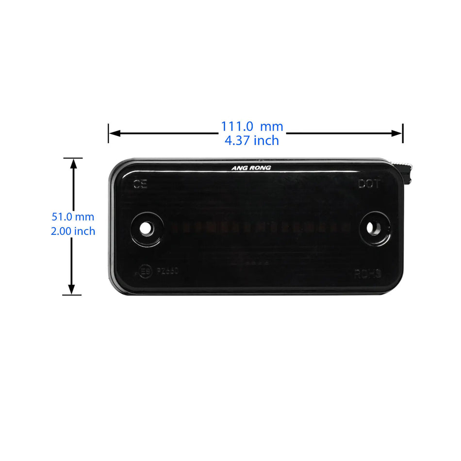 LED šoninės indikatoriaus lempos 2006-iki Citroen Jumper ir Peugeot Boxer su juodu dūminiu objektyvu, dinaminės sekvencinės gintarinės