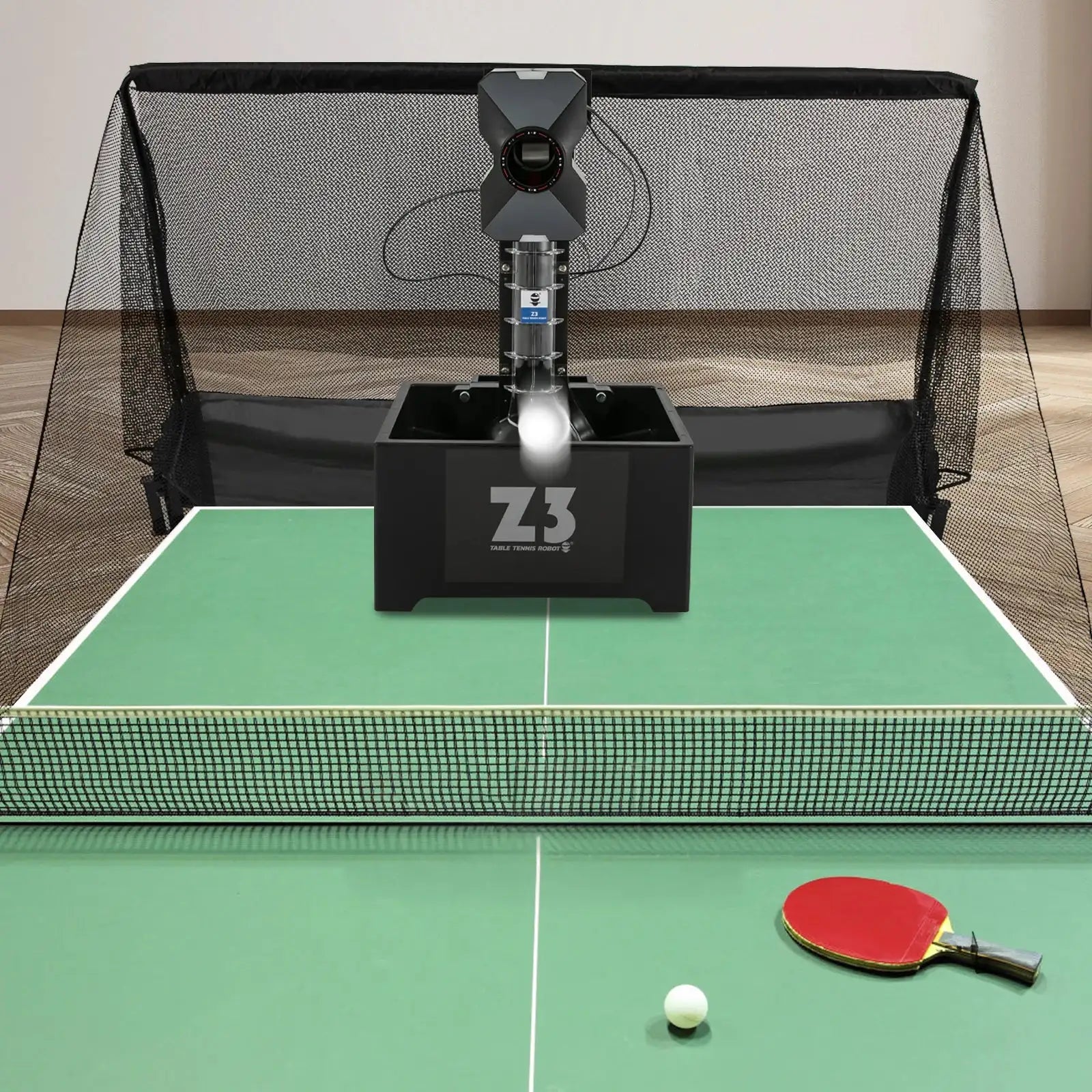 Z3 Ping Pong Ball Machine &ndash; 35-90 Balls/Min Speed, Durable