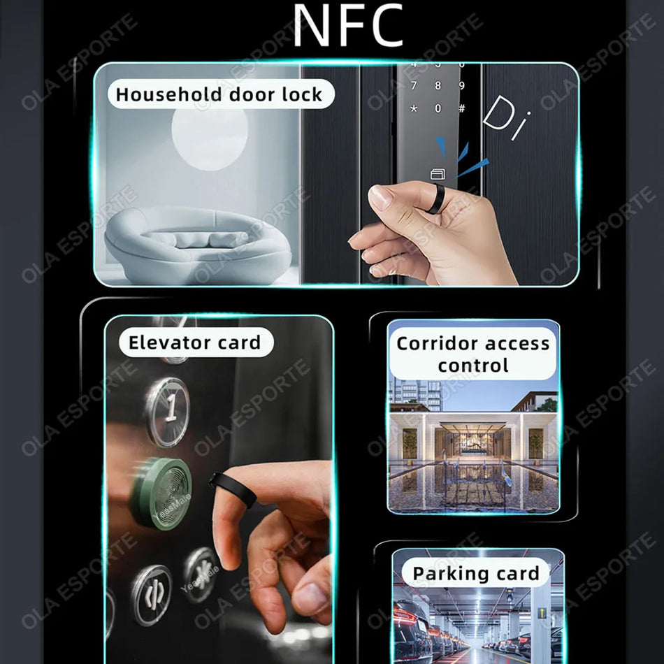 NFC Δαχτυλίδι Κεραμικό Παρακολούθηση Υγείας και Φυσικής Κατάστασης Ύπνος Καρδιακός Ρυθμός