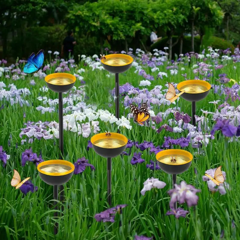 Bee Watering Station &ndash; Elegant Metal Stakes Garden Decor
