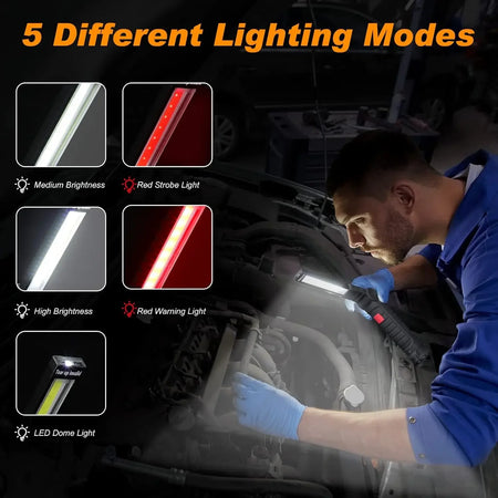 1-6PC Work Light &ndash; 360 Degree Rotating Hands Free Lighting