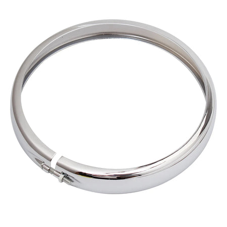 Motorcycle Black Chrome 5.75 Inch Headlight Trim Ring &ndash; Stylish Custom Fit for Harley Sportster and Dyna