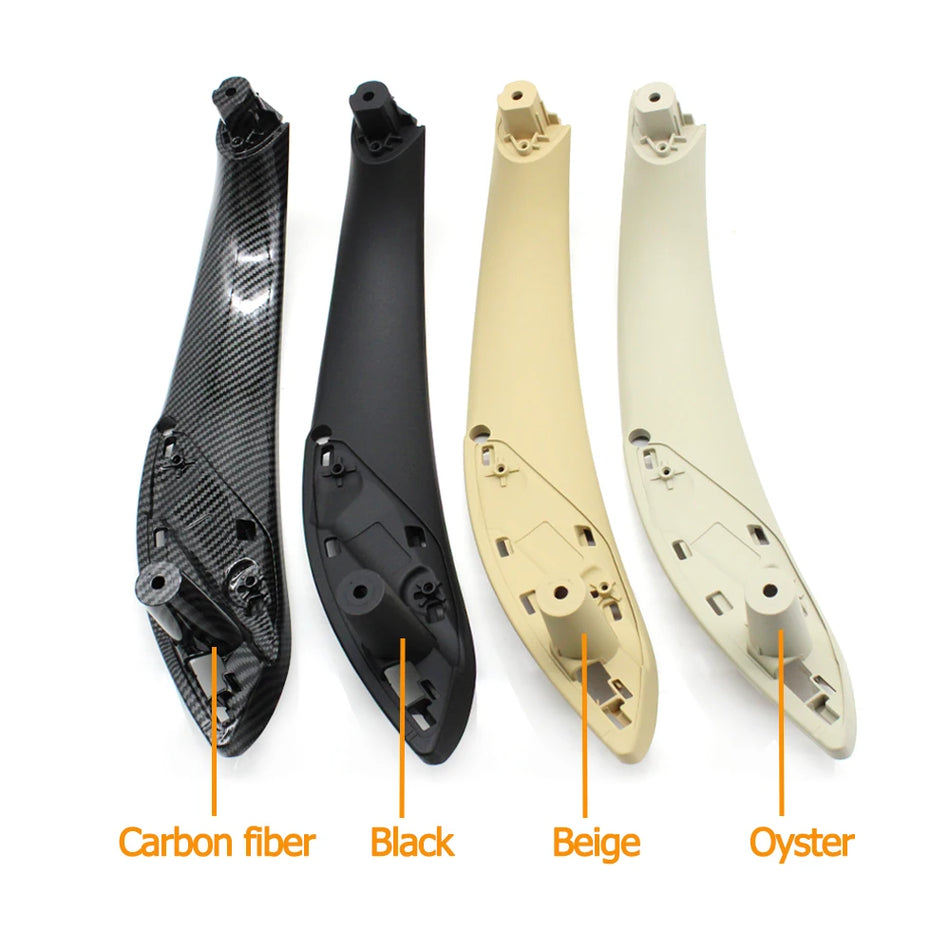 Interior Door Handle Trim Set With Carbon Fiber Finish For BMW 3 Series And 4 Series PC And ABS