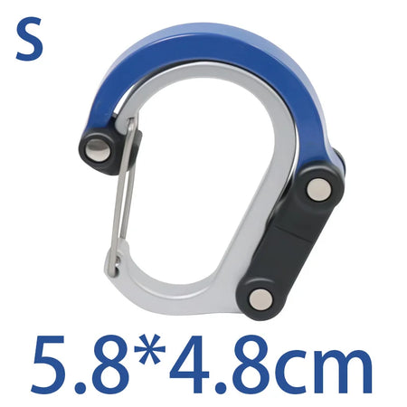 Multifunctional Hybrid Gear Clip - 360 Degree Swivel 2 blue  Silvery S