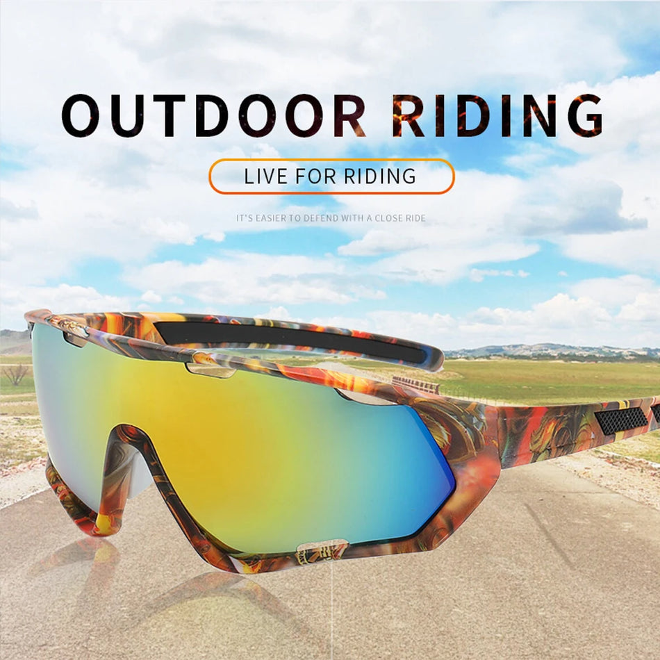 Cycling Sunglasses UV400 for Unisex Riding, Sports Eyewear for Road and MTB