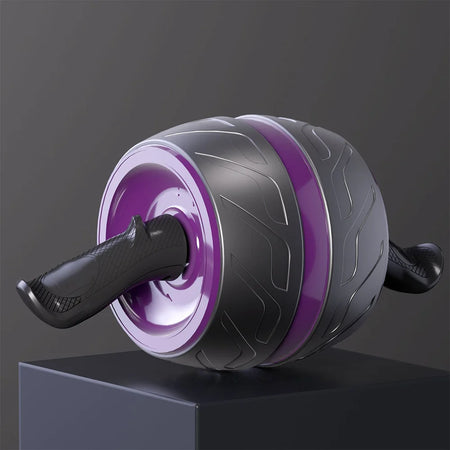 Rebound Ab Roller Belly Wheel - Knee Mat Included Comfort Purple-Black