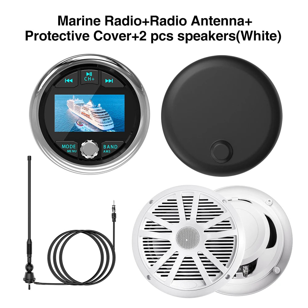 AKAMATE MS-50RV - Marine Stereo With 240W Output Power 50RV white ant