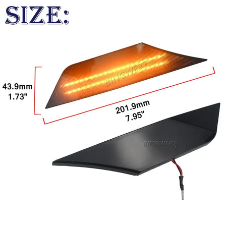 Dynamic Smoked LED Side Marker Lights for Honda Civic 10th Gen 2016 2017 2018 2019 2020 2021 Canbus Turn Signal Lamps by InterCyprus Trading Ltd
