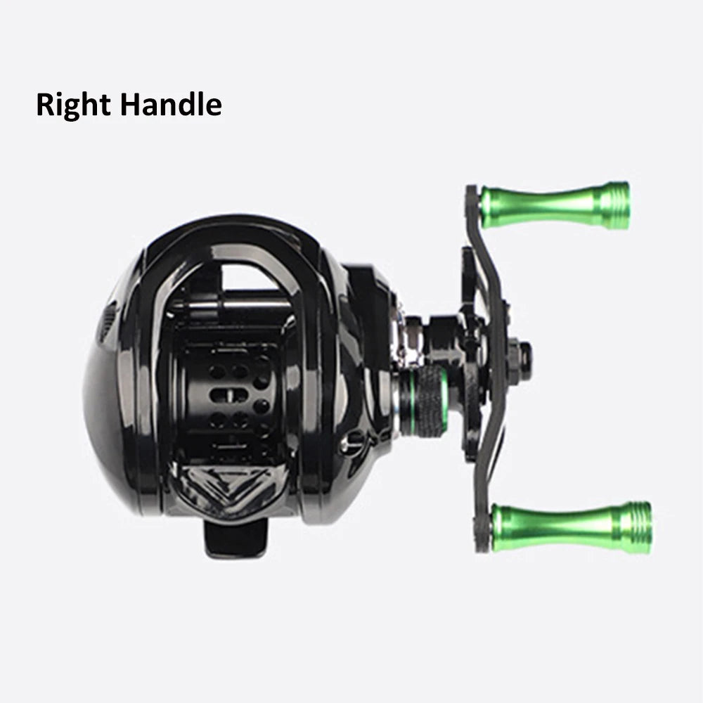 Taigek Real 8+1 Bearings 7.2:1 Gear Ratio Baitcasting Reel - Lightweight Carbon Fiber Fishing Reel RIGHT