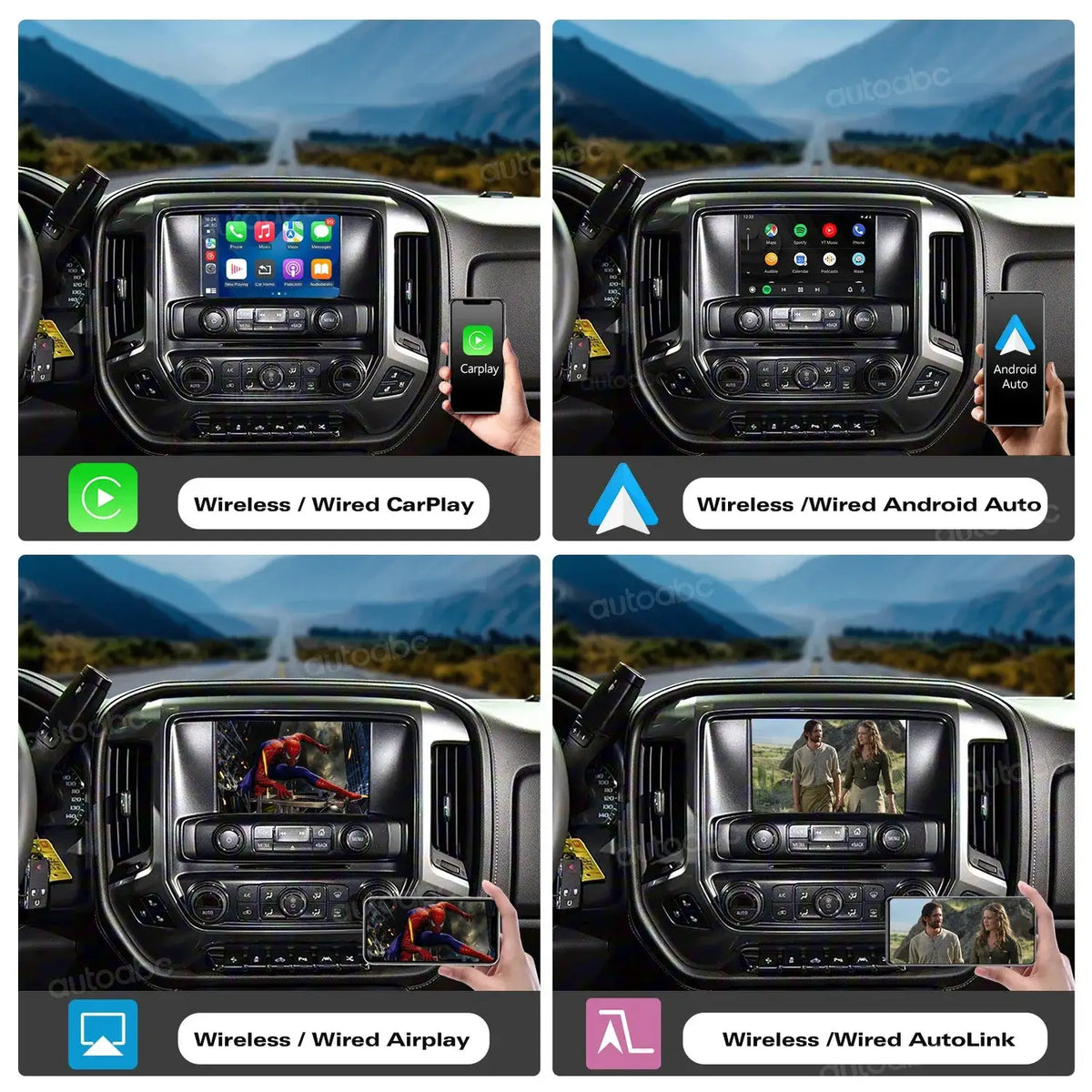 Wireless CarPlay Android Auto Compatibility for Chevrolet Impala Silverado Suburban Traverse Corvette Support Revers Camera BT by InterCyprus Trading Ltd