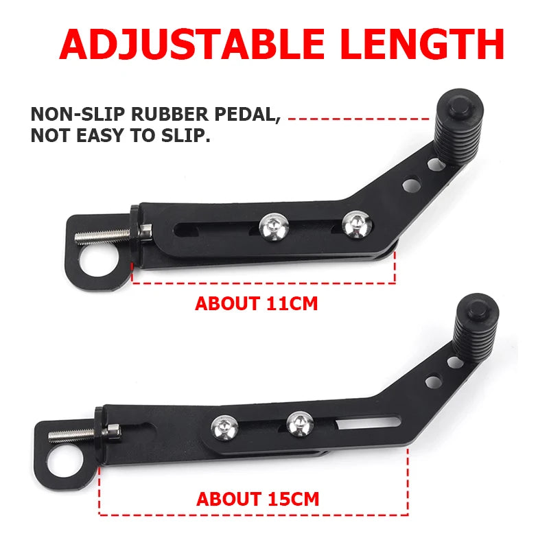 Заден лост за превключване на предавките Benda LFC700 BD700-2, педал, изработен от алуминий