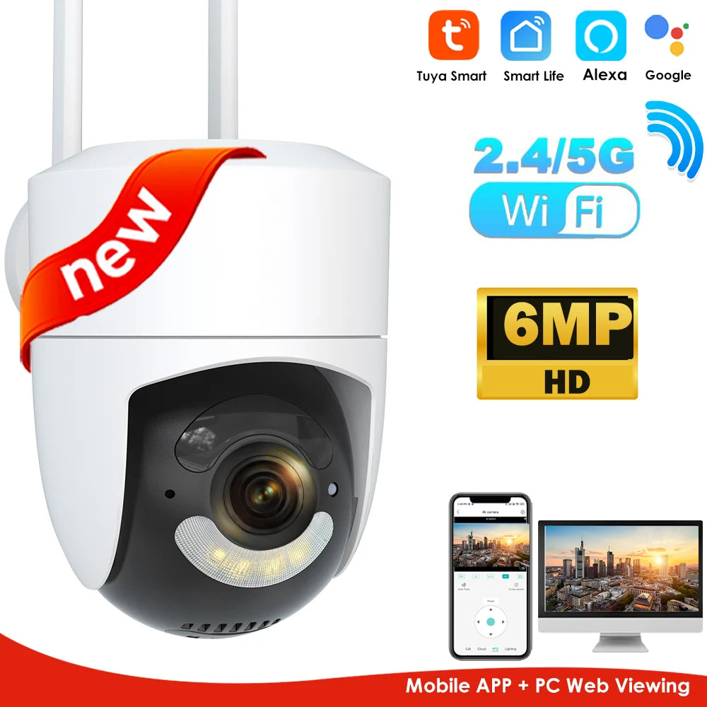 6MP Outdoor WiFi Security Camera