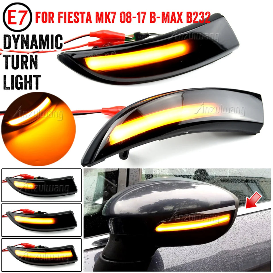 Lámparas de Señal de Giro Secuenciales LED para Ford Fiesta MK6 MK7 B-Max 2008-2017
