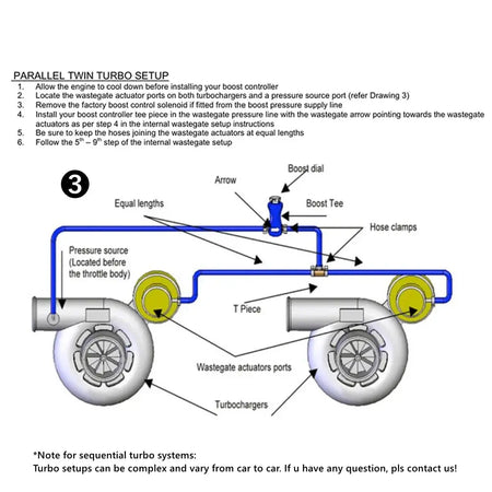 Universal Manual Turbo Boost Controller Bleed Valve Pressurize Regulating Kit Car Modified Turbocharged Regulator Aluminum by InterCyprus Trading Ltd