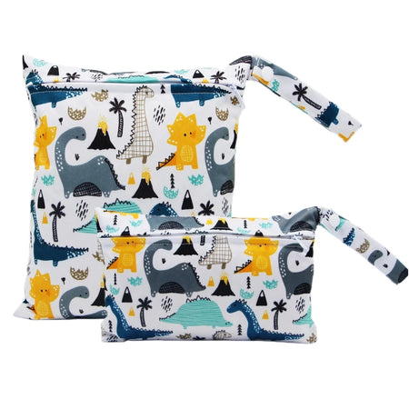 Cartoon Print Reusable Wet/Dry Nappy Bag Set other