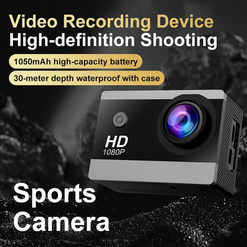 1080P Action Camera with Waterproof Features