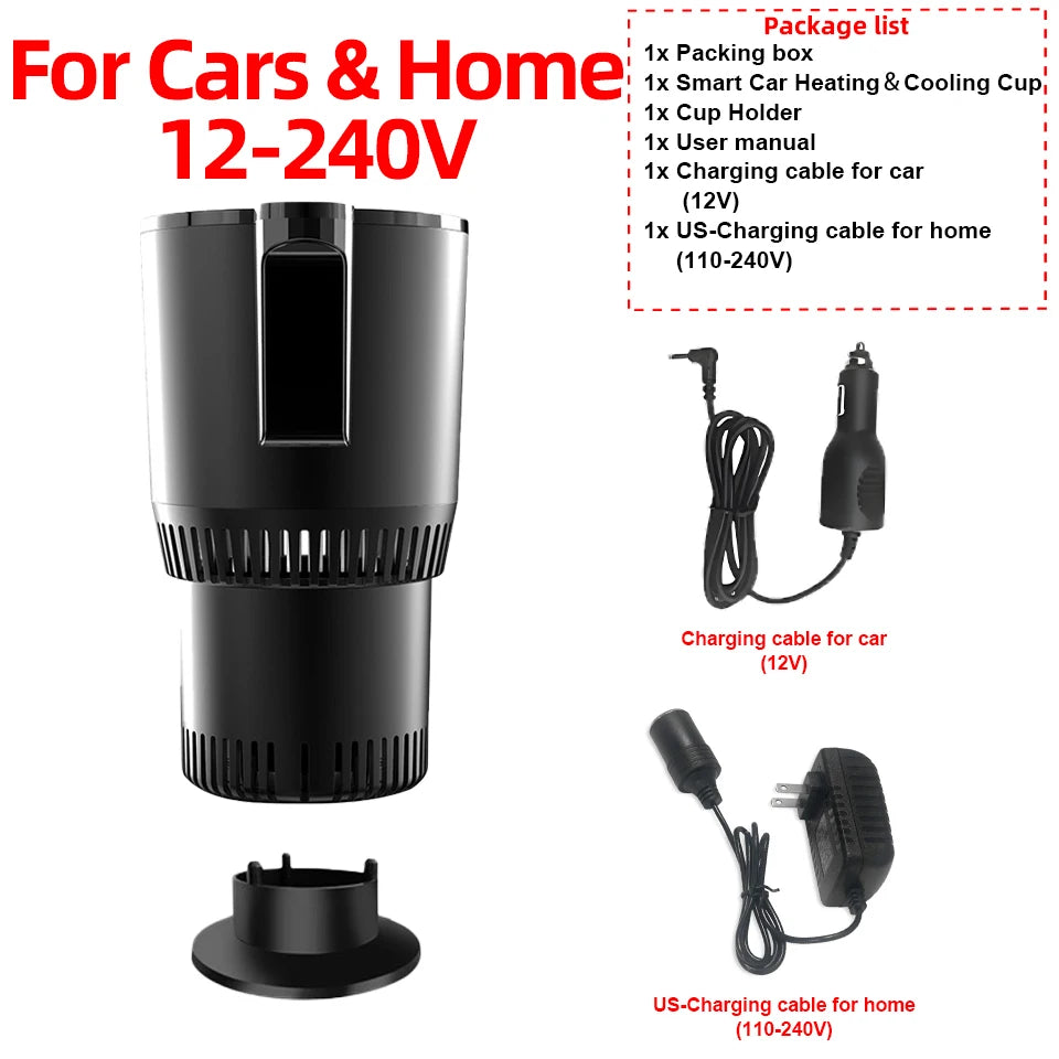 12V Car Heating Cooling Cup &ndash; Digital Display Hot And Cold US Car-Home 12-240V
