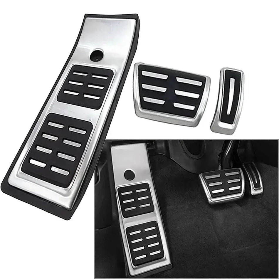 Stainless Steel Pedal Covers for Audi Q5 FY 2018-2023 LHD by InterCyprus Trading Ltd