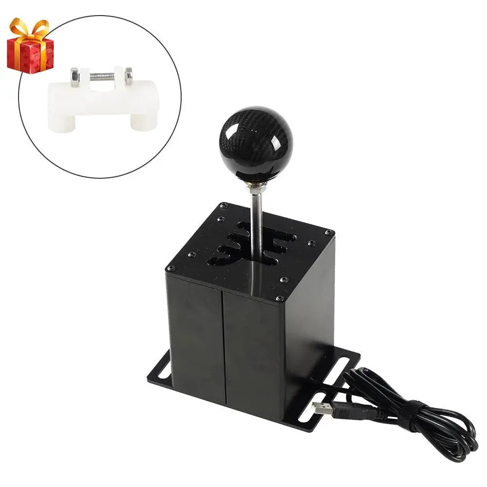 PC USB H Gear Shifter For Logitech G27 G29 G25 G920 For Thrustmaster T300RS/GT Shift Knob For ETS2 Simracing Racing Game by InterCyprus Trading Ltd