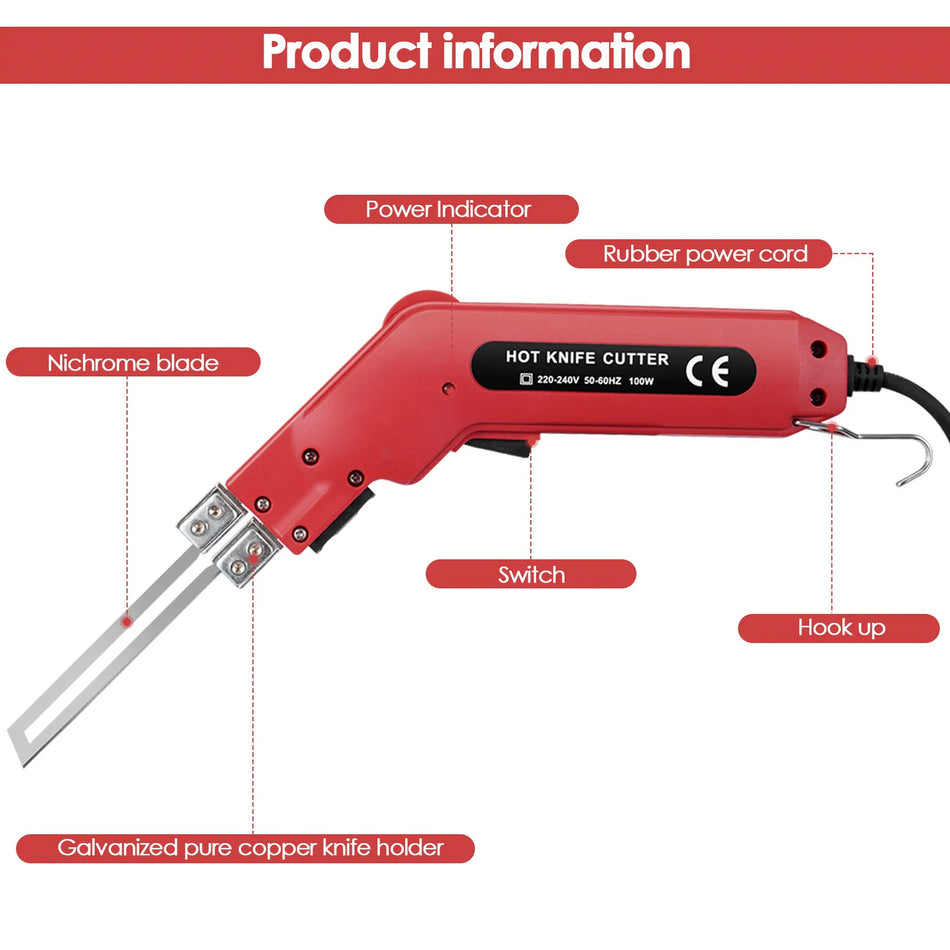 100W Styrofoam-leikkuri Kuuma Lanka 500C Nopea Lämpeneminen 100mm Leikkaus