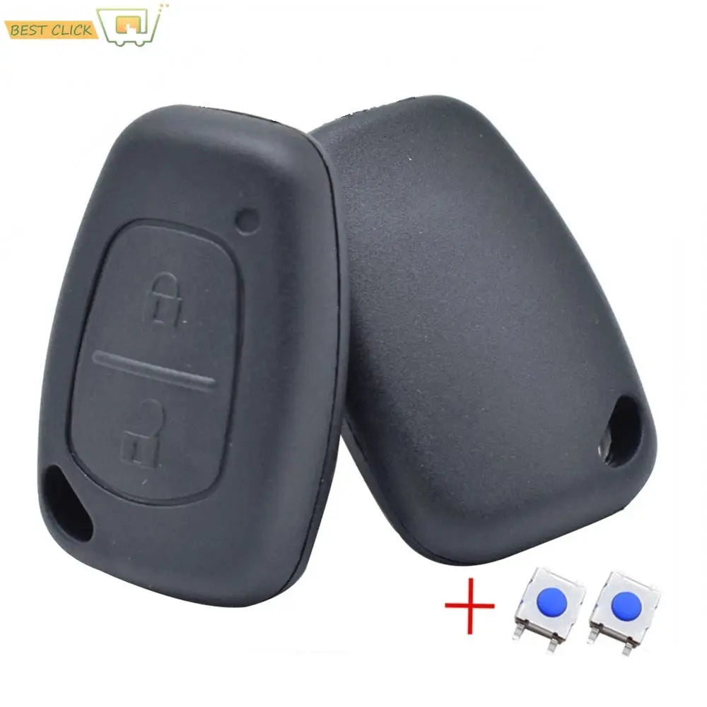 For Renault Kangoo Traffic Master Nissan Interstar Primastar Opel Vivaro Movano 2004 – 2009 Remote Key Case +2 Button Pad Switch by InterCyprus Trading Ltd