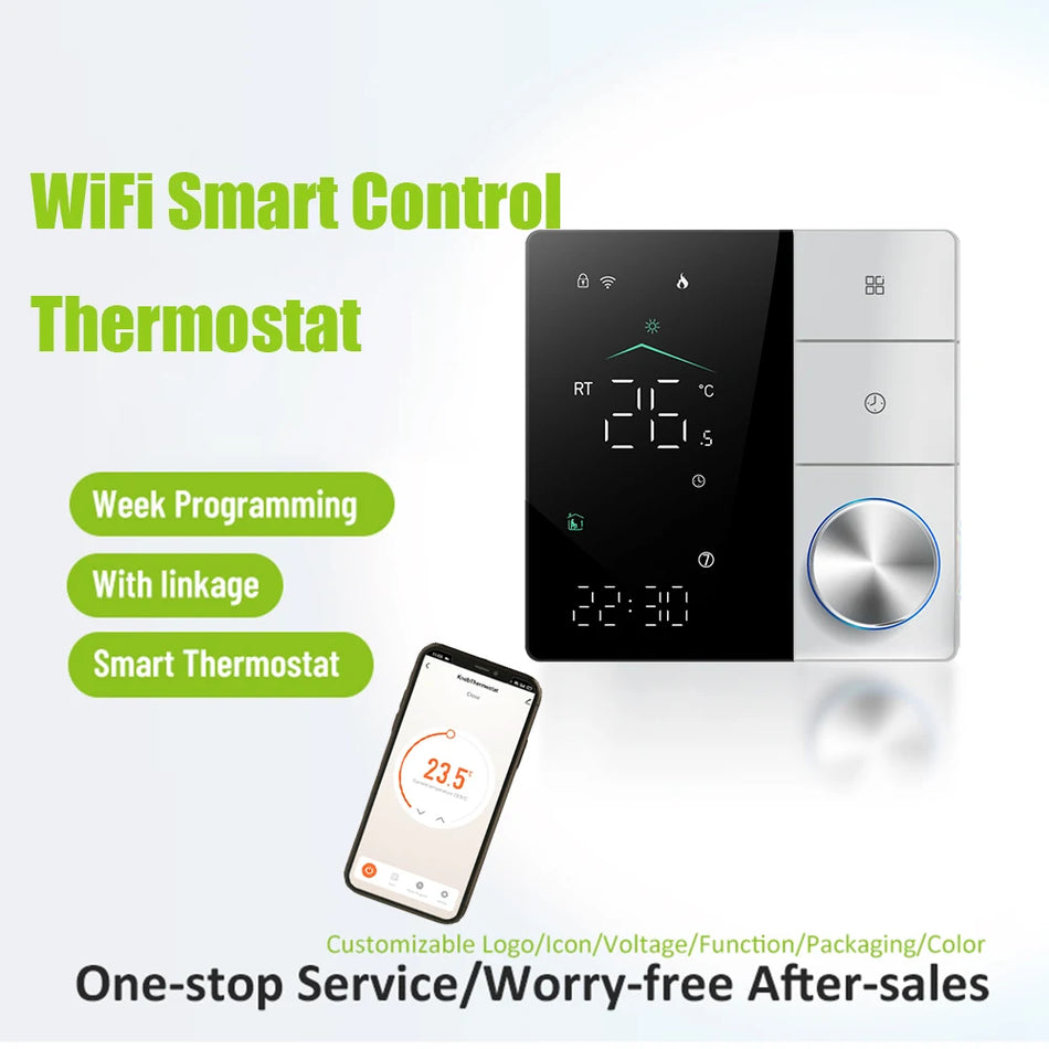 Smart Knob Thermostat BHT-18 &ndash; WiFi Connected Touch Screen