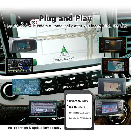 16GB Navigation SD Card Mazda CX-5 CX-90 &ndash; Updated Maps