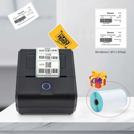 Portable Thermal Wireless Mini Label Printer &ndash; Bluetooth Q1Black