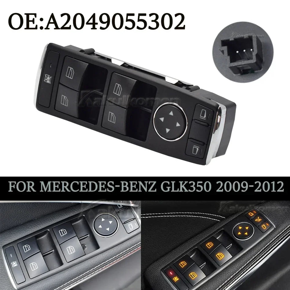 Διακόπτης Κεντρικού Παράθυρου για Mercedes-Benz C Class E Class GLK