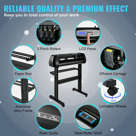 SucceBuy 28/34 Inch Vinyl Cutter Plotter &ndash; LCD Display