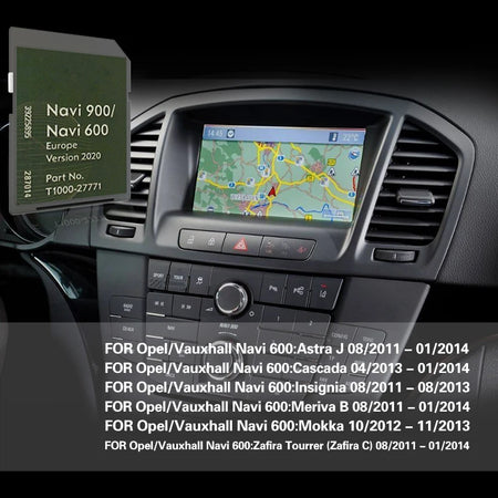 Sat Nav Map Opel Vauxhall Navi 600 900 16GB- Europe Coverage