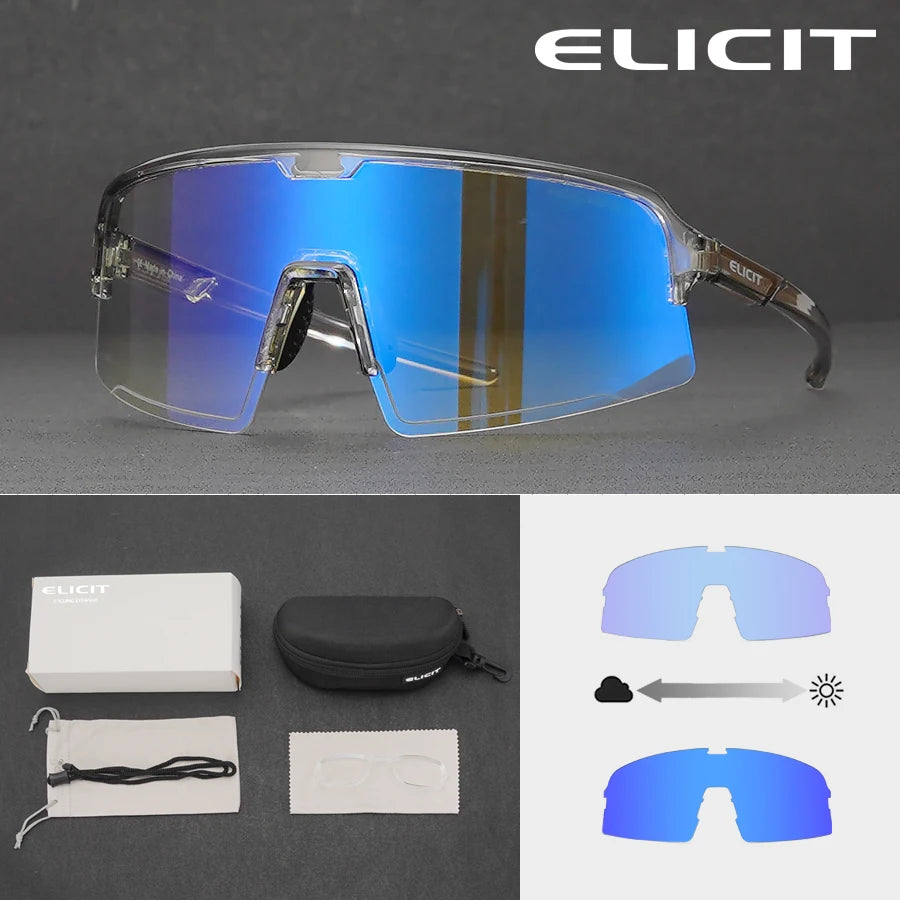 ELICIT Photochromic Sports Cycling Glasses &ndash; Anti-Glare and UV Protection 03