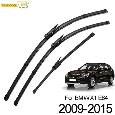 Misima Windshield Windscreen Wiper Blades For BMW X1 E84 Front Rear Window Set 2009 2010 2011 2012 2013 2014 2015 by InterCyprus Trading Ltd