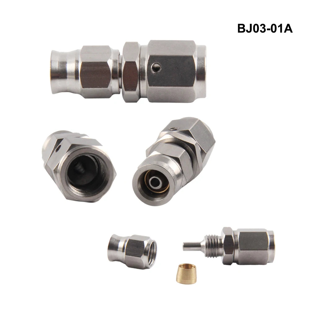 AN3 Motorcycle Hydraulic Brake Oil Hose Line Banjo Fitting M10x1 &ndash; Durable Stainless Steel Construction