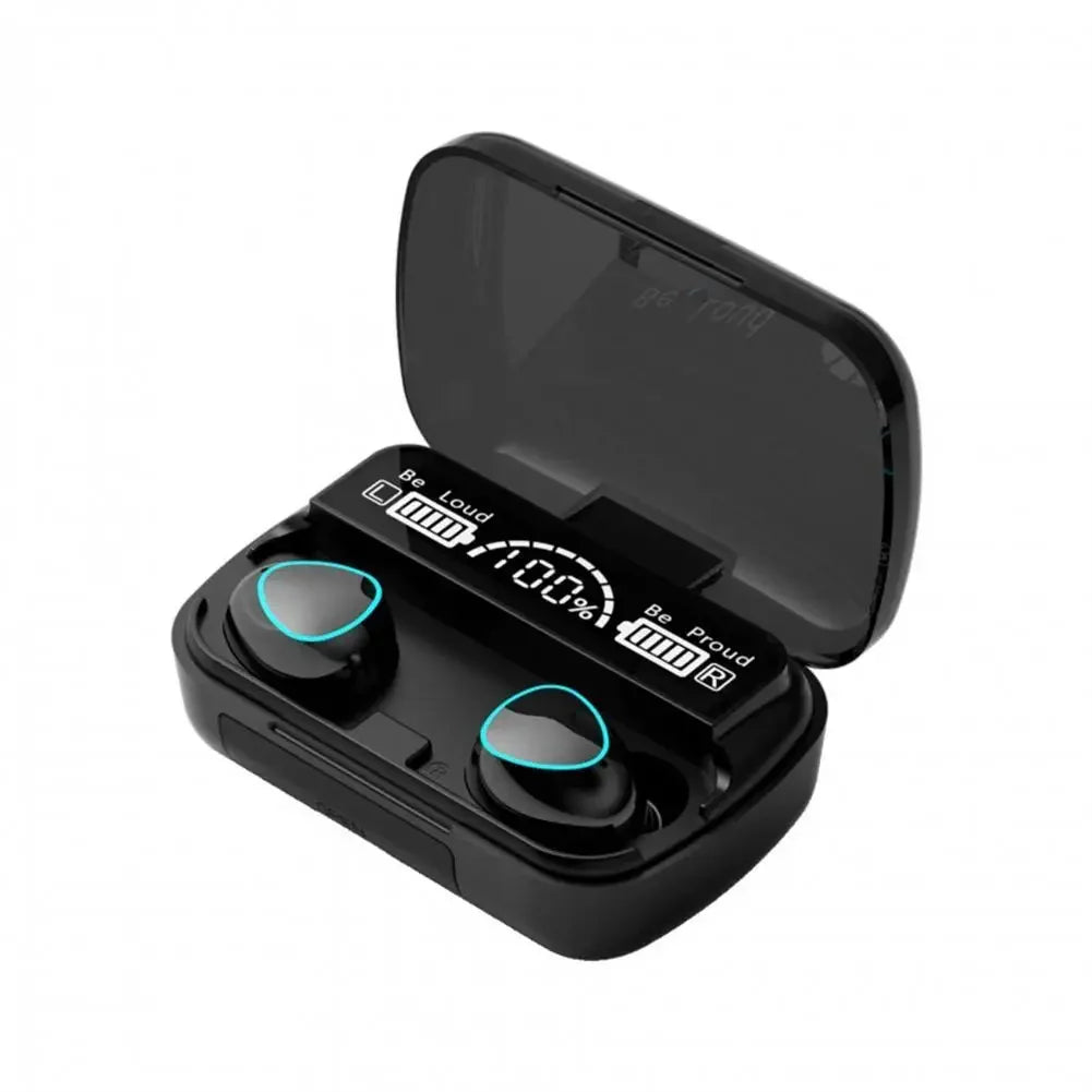 2024 TWS Wireless Bluetooth Earbuds with Touch Control &amp; Noise Reduction m10-black
